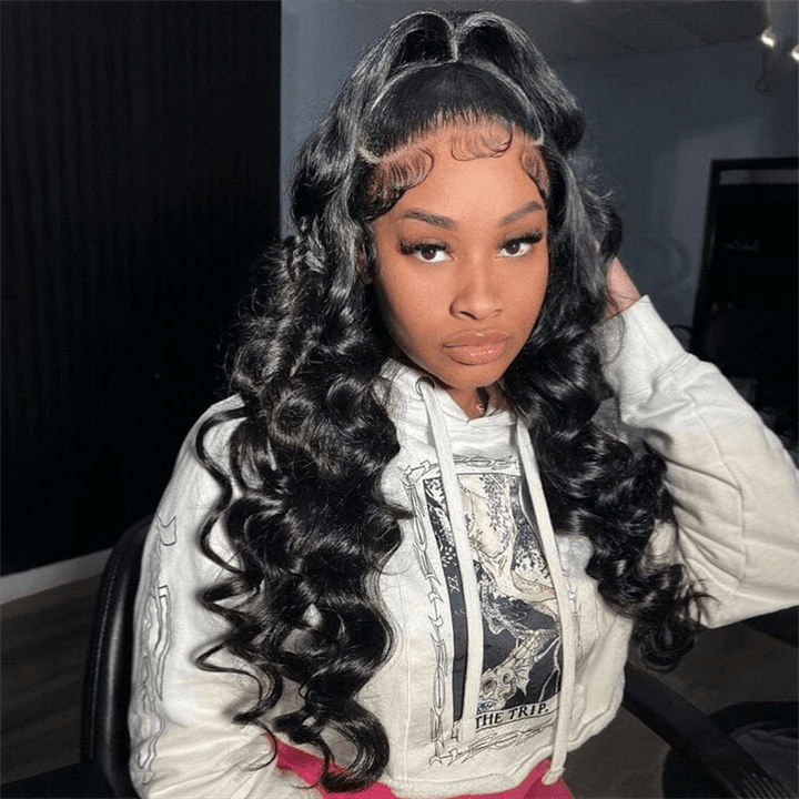 Msgem 3 In 1 Half Wig Glueless Install Invisible Body Wave Half Wig Beginner Friendly - Msgem Hair