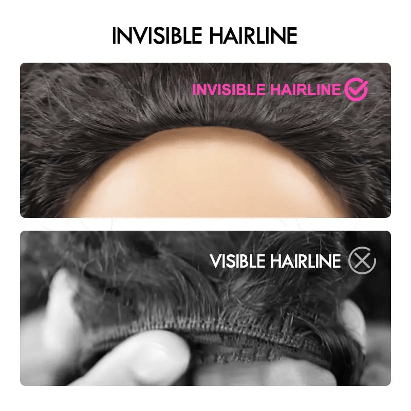 Msgem 3 In 1 Half Wig Glueless Install Invisible Body Wave Half Wig Beginner Friendly - Msgem Hair