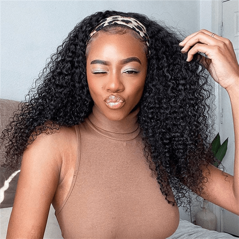 Msgem 3 In 1 Half Wig Kinky Curly Glueless Flexi - Fit Drawstring Wig Comfortable Fit - Msgem Hair