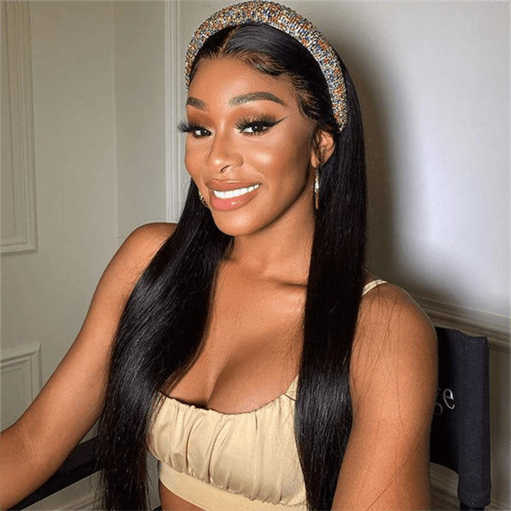 Msgem 3 In 1 Half Wig Natural Look Invisible Straight Half Wig With Drawstring - Msgem Hair