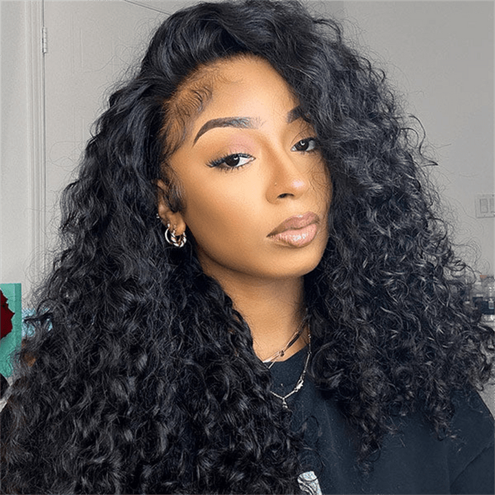 Msgem 3 In 1 Half Wig Water Wave Flexible Fit Half Wig With Drawstring Beginner Friendly - Msgem Hair