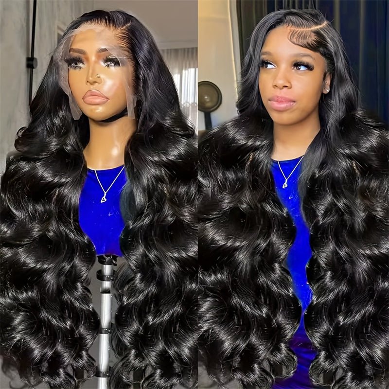 Msgem 40 Inches Body Wave HD Lace Wig Human Hair Pre Plucked 13x4 13x6 Lace Frontal Wigs with Baby Hair - Msgem Hair