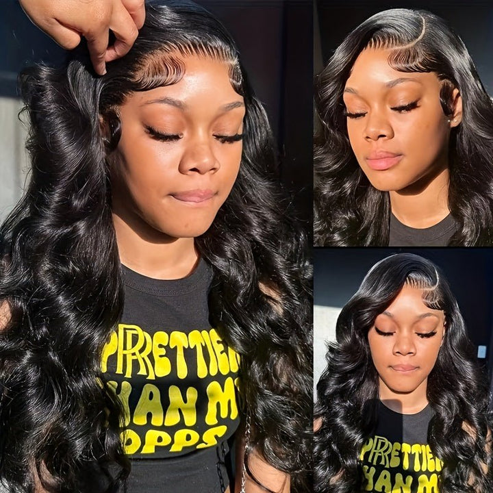 Msgem 40 Inches Body Wave HD Lace Wig Human Hair Pre Plucked 13x4 13x6 Lace Frontal Wigs with Baby Hair - Msgem Hair
