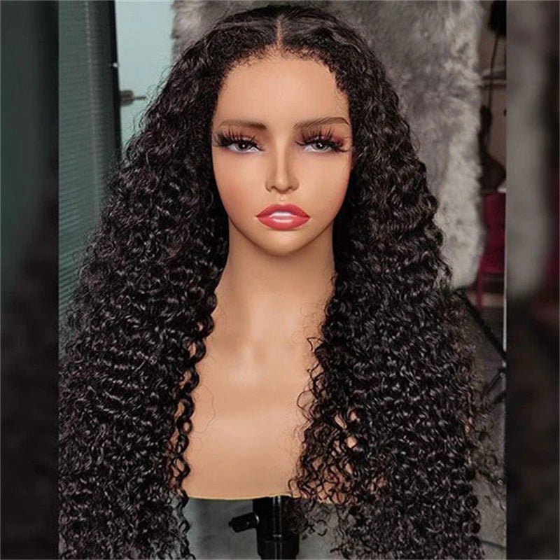 Msgem 4C Edges Hairline Deep Wave Kinky Edges 13x4 13x6 HD Invisible Lace Frontal Wigs 100% Human Hair - Msgem Hair