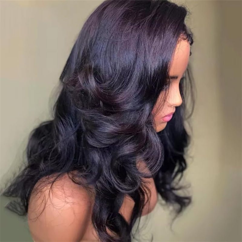 Msgem 4C Edges Hairline Lace Front Wigs Body Wave HD Invisible 13x4 13x6 Frontal Wigs With Kinky Edges Curly Baby Hair - Msgem Hair