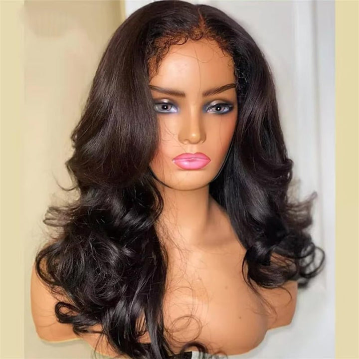 Msgem 4C Edges Hairline Lace Front Wigs Body Wave HD Invisible 13x4 13x6 Frontal Wigs With Kinky Edges Curly Baby Hair - Msgem Hair