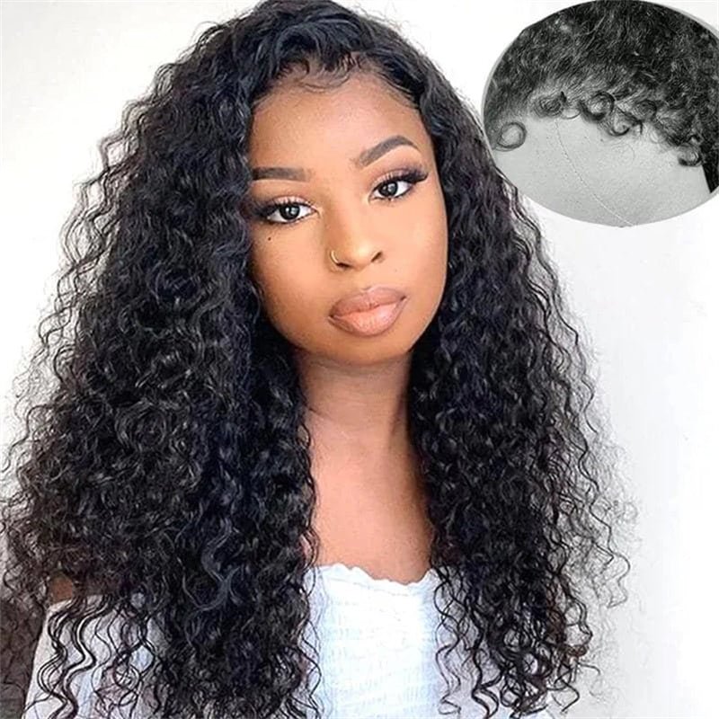 Msgem 4C Natural Edges 13x4 13X6 HD Invisible Lace Front Wigs Water Wave Human Hair Wigs With Realistic Hairline - Msgem Hair