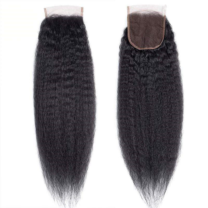 Msgem 4x4 HD Lace Closure Kinky Straight 100% Human Hair - Msgem Hair