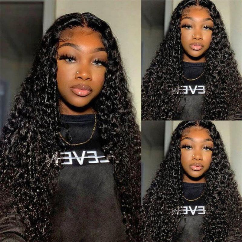 Msgem 4x4 HD Lace Closure Wig 32 Inches Long Water Wave Human Hair Wigs 250% Density - Msgem Hair