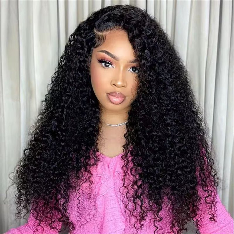 Msgem 4x4 Lace Closure Wig Kinky Curly HD Lace Wigs Pre Plucked Human Hair 250% Density - Msgem Hair