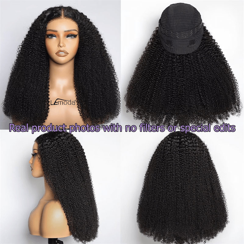 Msgem 5x5 Glueless Wig Burmese Kinky Curly Lace Frontal Human Hair Wigs Pre - Bleached Knots - Msgem Hair