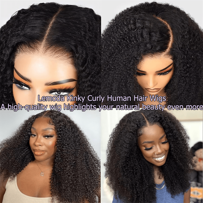 Msgem 5x5 Glueless Wig Burmese Kinky Curly Lace Frontal Human Hair Wigs Pre - Bleached Knots - Msgem Hair