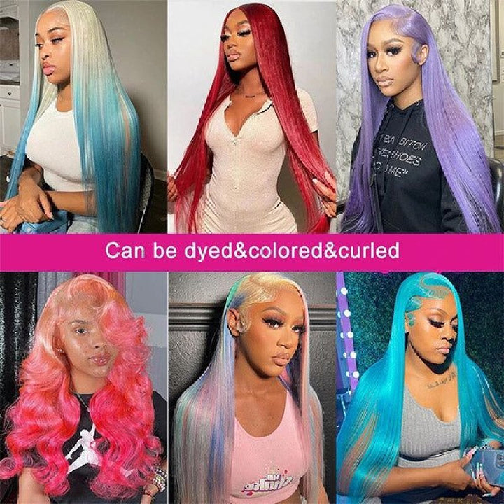 Msgem 613 Blonde 13x6 Lace Front Wigs Straight Human Hair Transparent Lace Wig 250% - Msgem Hair