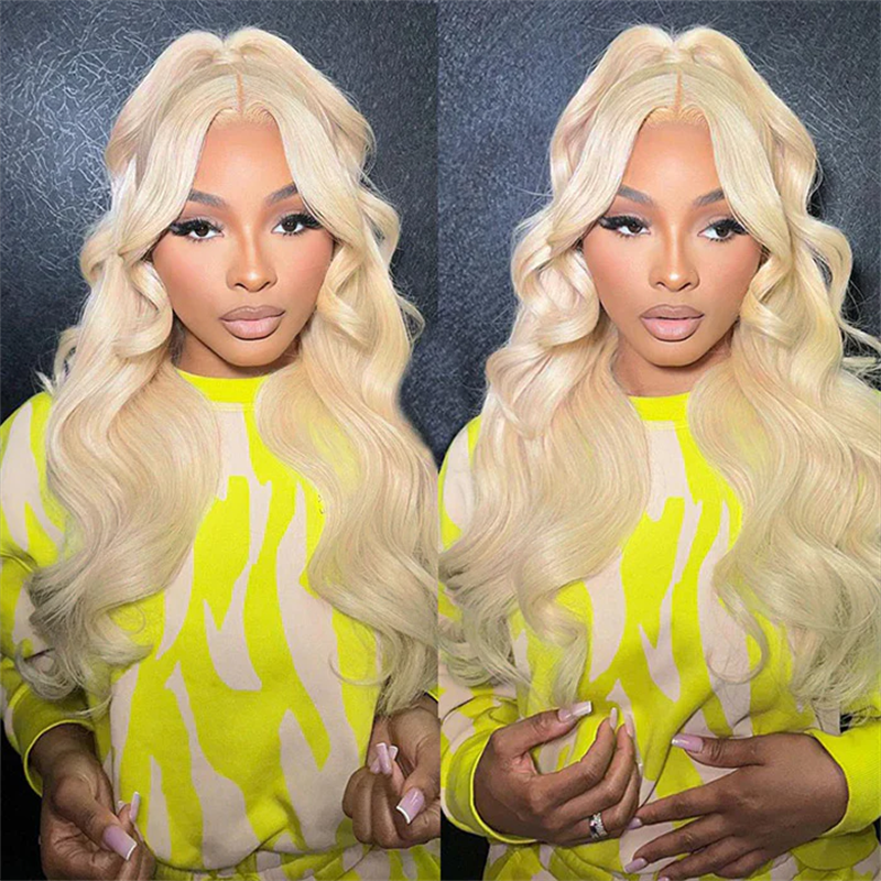 Msgem 613 Blonde Human Hair 13x6 HD Invisible Lace Front Wigs 180% - Msgem Hair