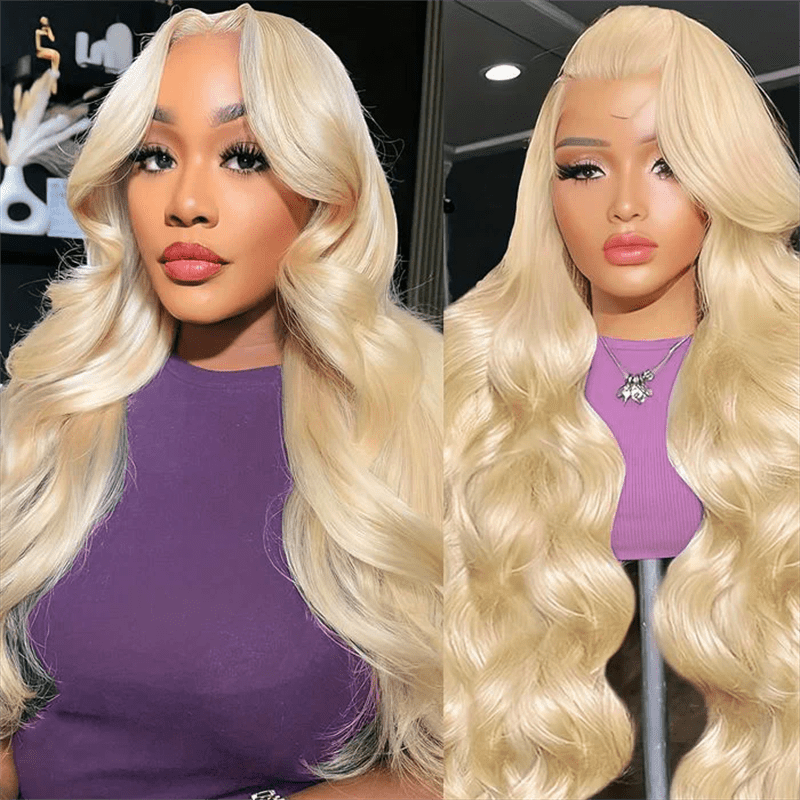 Msgem 613 Blonde Human Hair 13x6 HD Invisible Lace Front Wigs 180% - Msgem Hair