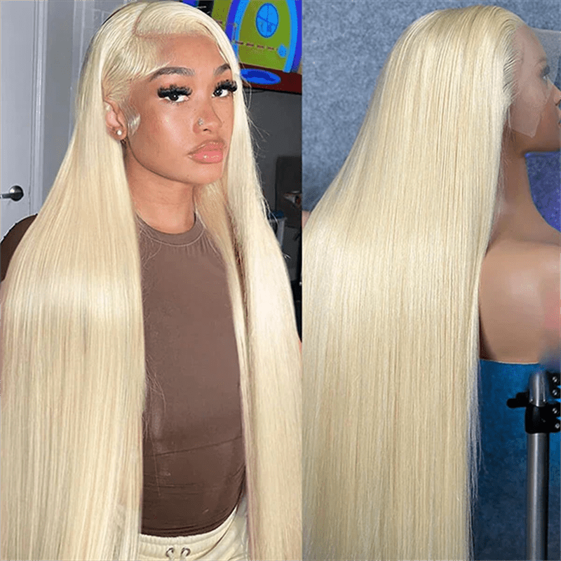 Msgem 613 Blonde Human Hair 13x6 HD Invisible Lace Front Wigs 180% - Msgem Hair