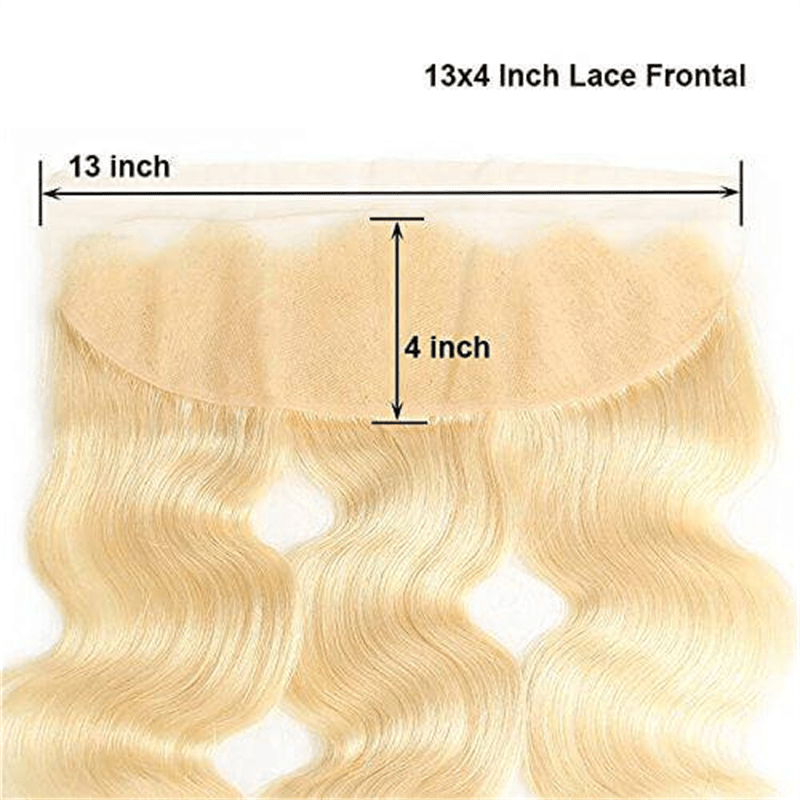 Msgem 613 Blonde Virgin Hair Body Wave 3 Bundles With 13x4 Lace Frontal Closure - Msgem Hair
