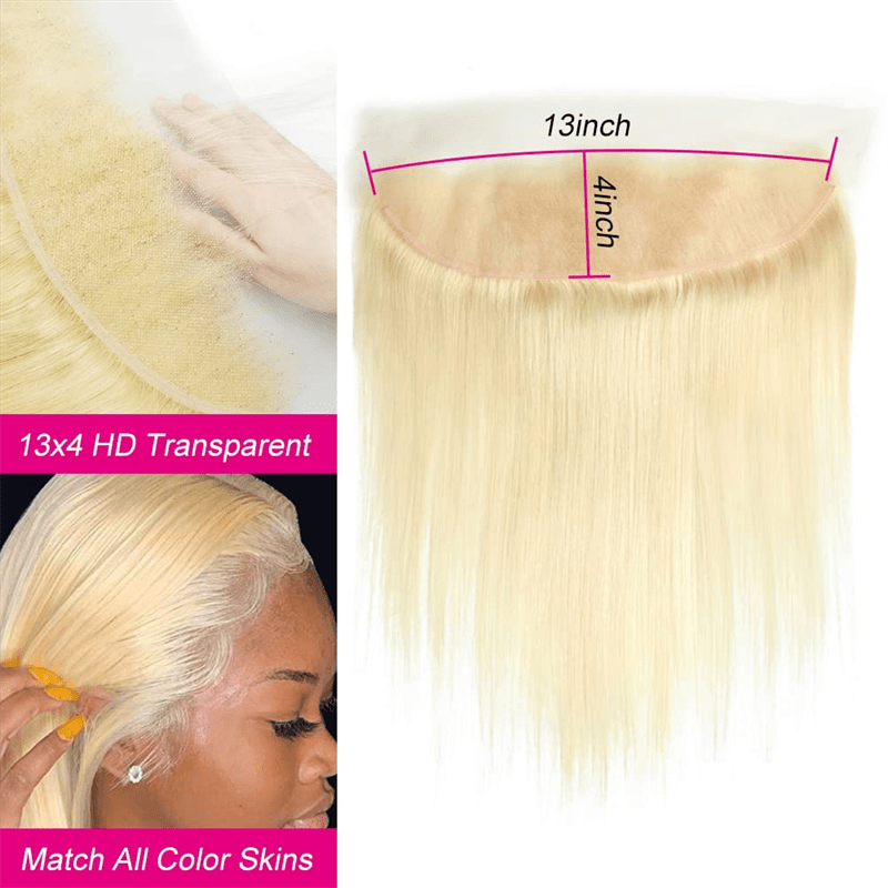 Msgem 613 Straight Hair 13x4 Lace Frontal Ear to Ear Lace Closure - Msgem Hair