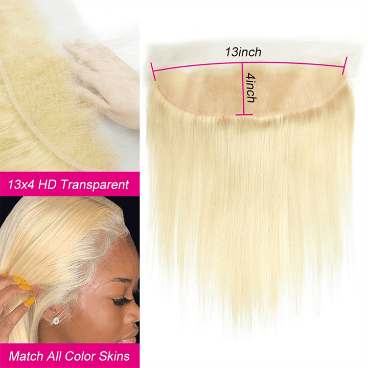 Msgem 613 Straight Hair 13x4 Lace Frontal Ear to Ear Lace Closure - Msgem Hair