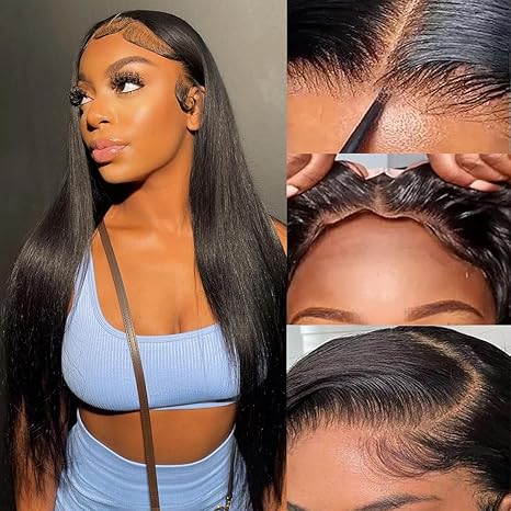 Msgem 6x6 HD Transparent Lace Closure Wig Wear&Go Glueless Wig 180% Human Hair for Balck Women - Msgem Hair