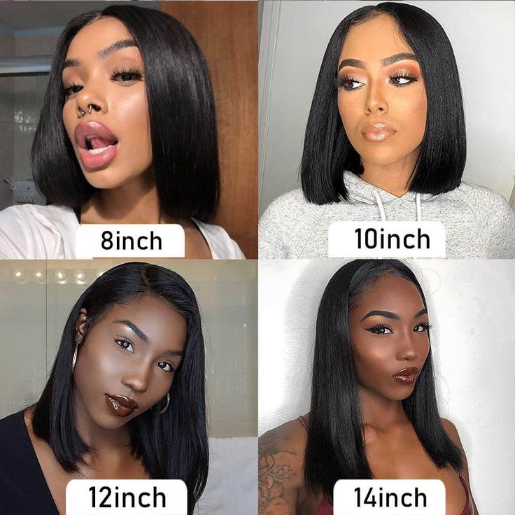 Msgem Bob Wig Human Hair 13x4 Lace Front Wig Virgin Human Hair 180% Hair Density - Msgem Hair