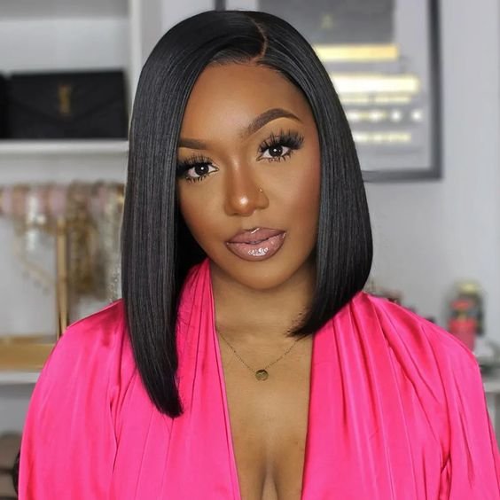 Msgem Bob Wig Human Hair 13x4 Lace Front Wig Virgin Human Hair 180% Hair Density - Msgem Hair
