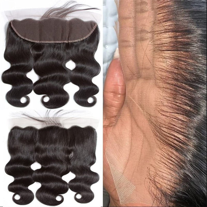 Msgem Body Wave 13x4 HD Lace Frontal Brazilian Virgin Hair Ear to Ear Lace Frontal Closure - Msgem Hair