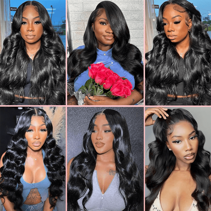 Msgem Body Wave 3 Bundles With 4x4 Lace Closure Human Hair Extensions - Msgem Hair