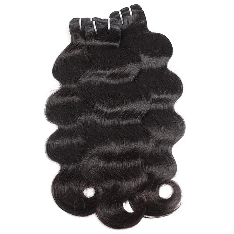 Msgem Body Wave 3 Bundles With 4x4 Lace Closure Human Hair Extensions - Msgem Hair