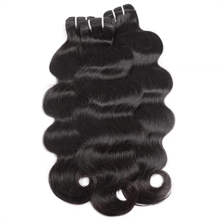 Msgem Body Wave 3 Bundles With 4x4 Lace Closure Human Hair Extensions - Msgem Hair