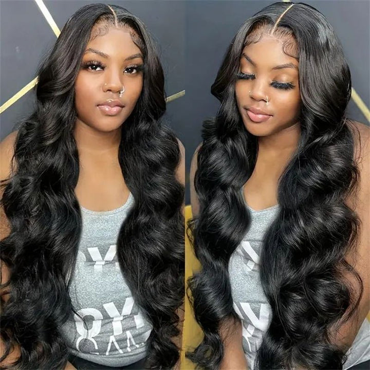 Msgem Body Wave 4x4 Lace Closure Wigs Pre Plucked HD Invisible Human Hair Wigs for Women - Msgem Hair