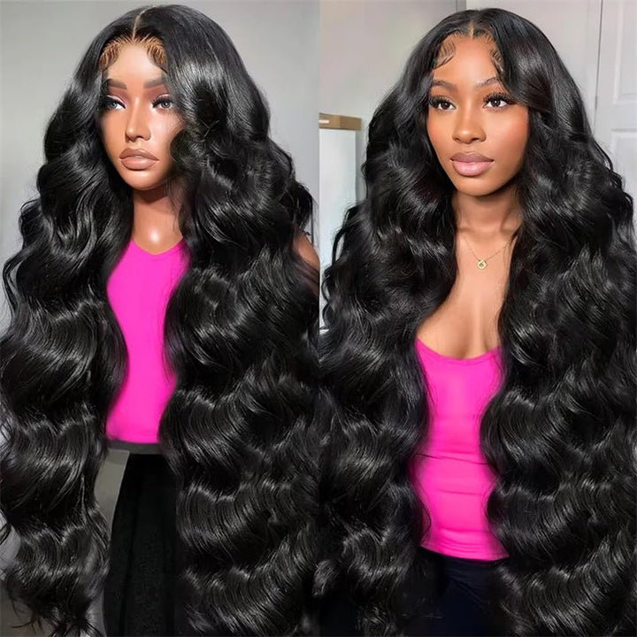 Msgem Body Wave 4x4 Lace Closure Wigs Pre Plucked HD Invisible Human Hair Wigs for Women - Msgem Hair