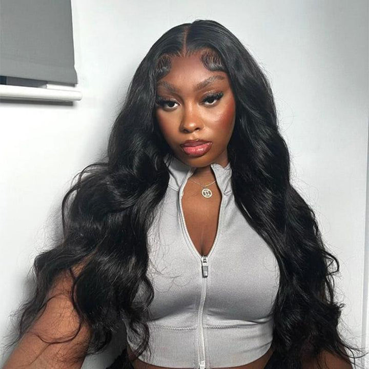 Msgem Body Wave 7x5 Lace Closure Glueless Wig Human Hair 180 Hair Density with Pre - pleached Knots - Msgem Hair