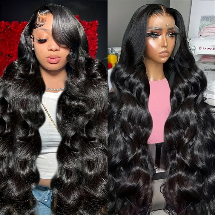 Msgem Body Wave Lace Front Wigs 13x6 HD Transparent Lace Frontal Wig Human Hair for Women - Msgem Hair