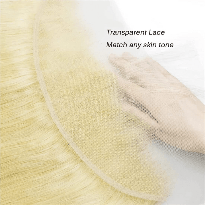 Msgem Body Wave Lace Frontal 613 Blonde 13x4 HD Transparent Lace Closure - Msgem Hair