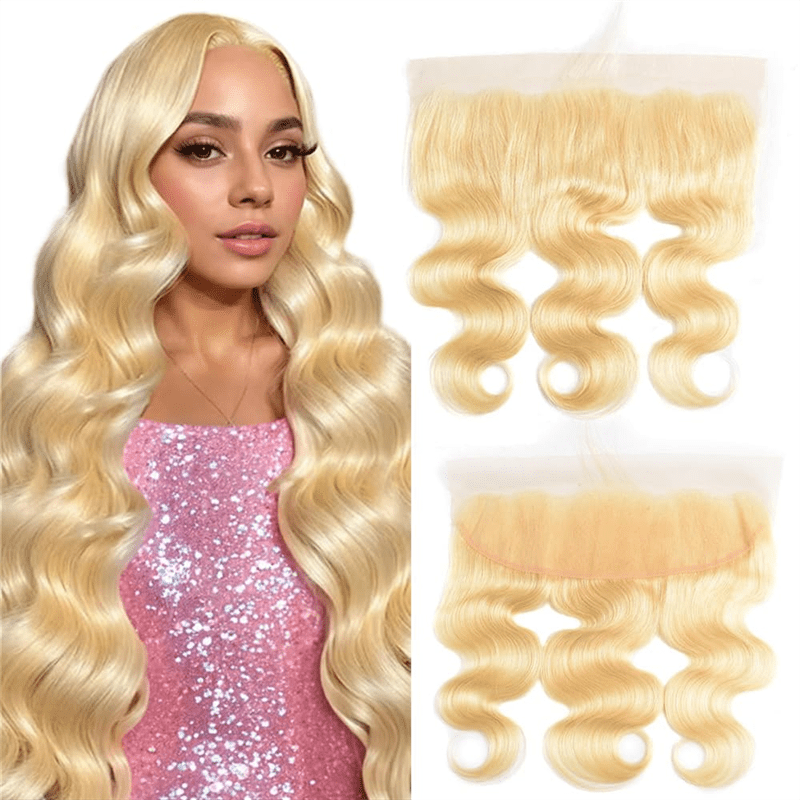Msgem Body Wave Lace Frontal 613 Blonde 13x4 HD Transparent Lace Closure - Msgem Hair