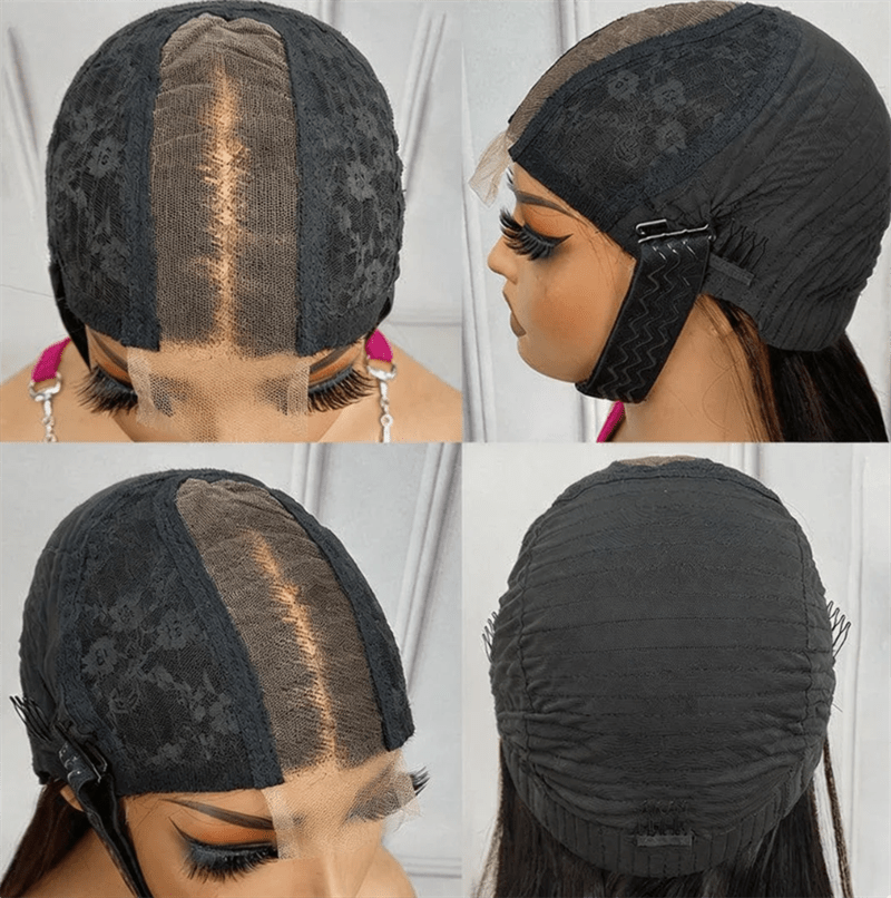 Msgem Bone Straight Short Bob Wigs Transparent 2x6 Lace Human Hair Wigs 180% - Msgem Hair