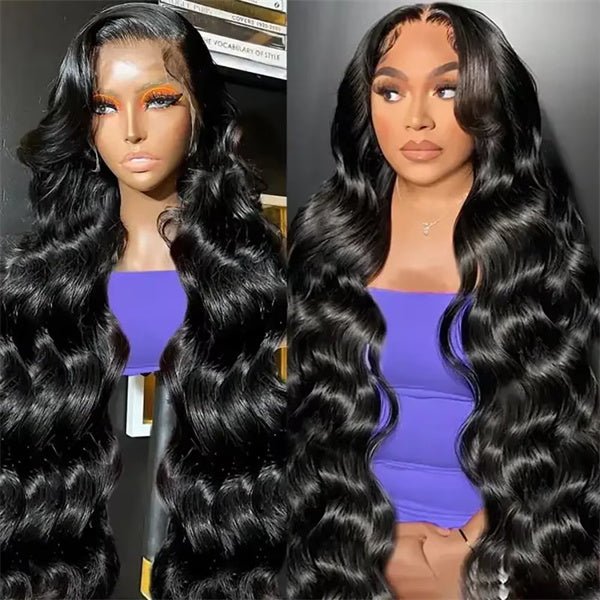 Msgem Bouncy Wave Human Hair Wigs 13x4 13x6 HD Invisible Lace Front Wig for Women - Msgem Hair