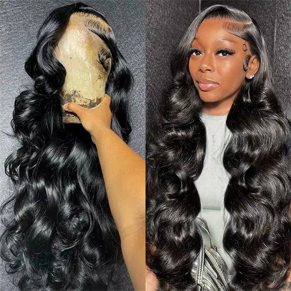 Msgem Bouncy Wave Human Hair Wigs 13x4 13x6 HD Invisible Lace Front Wig for Women - Msgem Hair