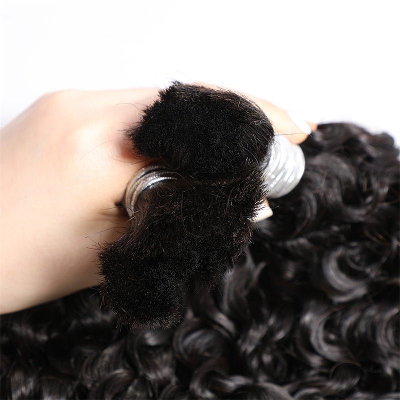 Msgem Braiding Hair Burmese Curly Bulk Human Hair for Boho Braids 1PC - Msgem Hair
