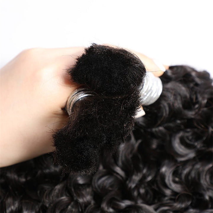 Msgem Braiding Hair Burmese Curly Bulk Human Hair for Boho Braids 1PC - Msgem Hair