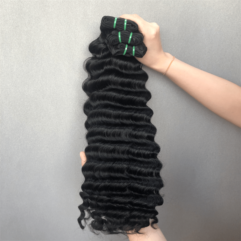 Msgem Brazilian Hair Ocean Spiral Bundles for Black Women Loose Deep Curl Human Hair Bundles