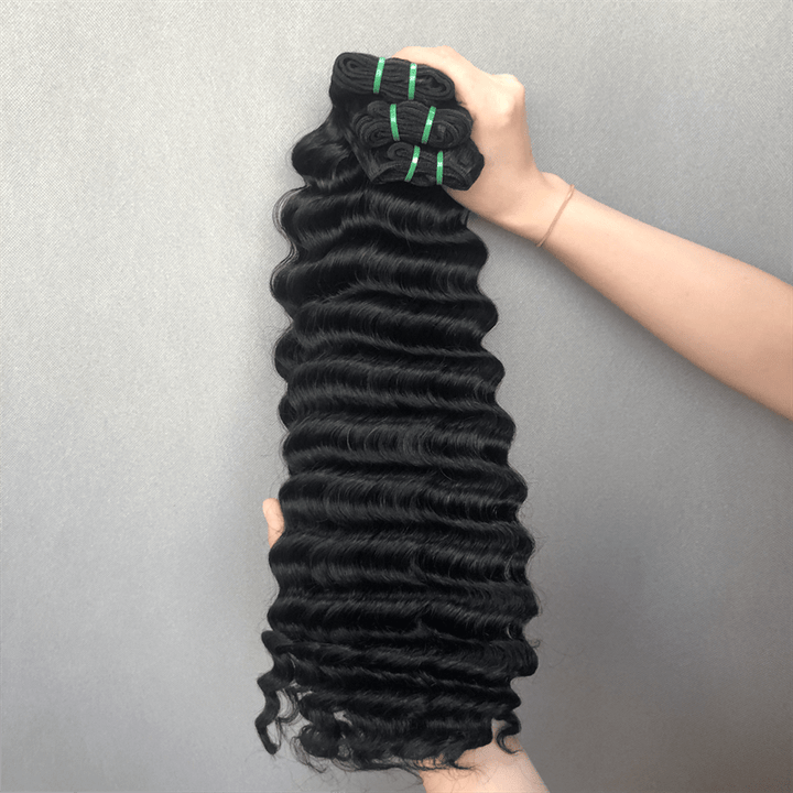 Msgem Brazilian Hair Ocean Spiral Bundles for Black Women Loose Deep Curl Human Hair Bundles