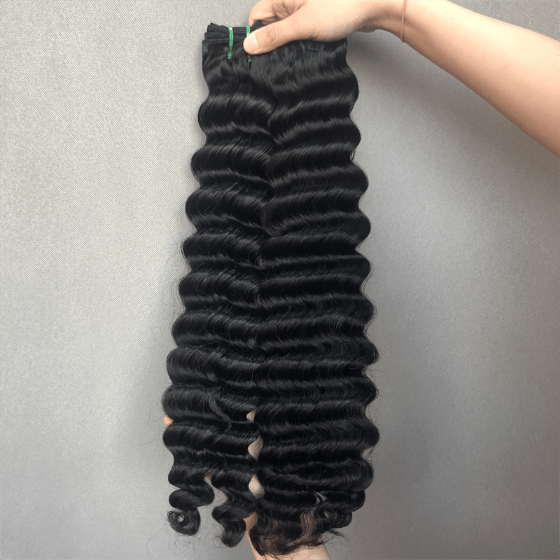 Msgem Brazilian Hair Ocean Spiral Bundles for Black Women Loose Deep Curl Human Hair Bundles