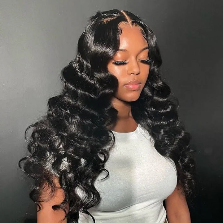Msgem Brazilian Loose wave 13x4 Lace Front Wigs Pre Plucked with Natural Hairline - Msgem Hair