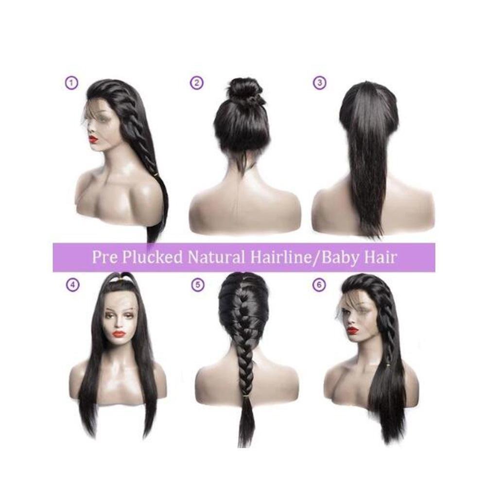 Msgem Brazilian Loose wave 13x4 Lace Front Wigs Pre Plucked with Natural Hairline - Msgem Hair
