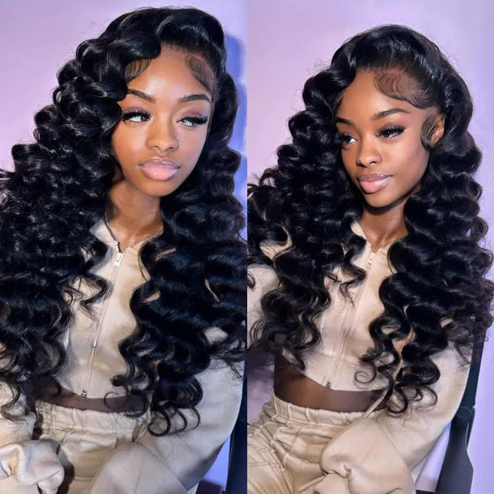 Msgem Brazilian Loose wave 13x4 Lace Front Wigs Pre Plucked with Natural Hairline - Msgem Hair
