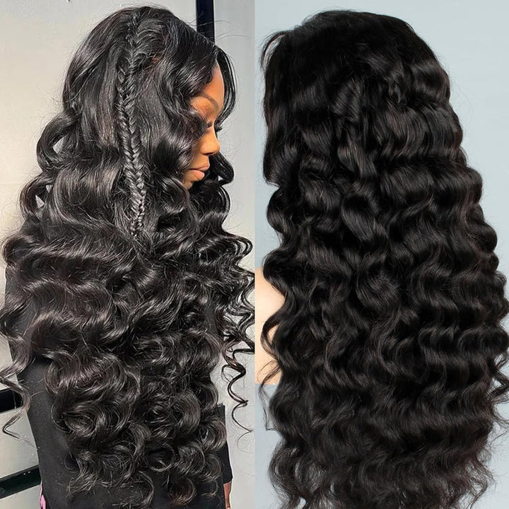 Msgem Brazilian Loose wave 13x4 Lace Front Wigs Pre Plucked with Natural Hairline - Msgem Hair