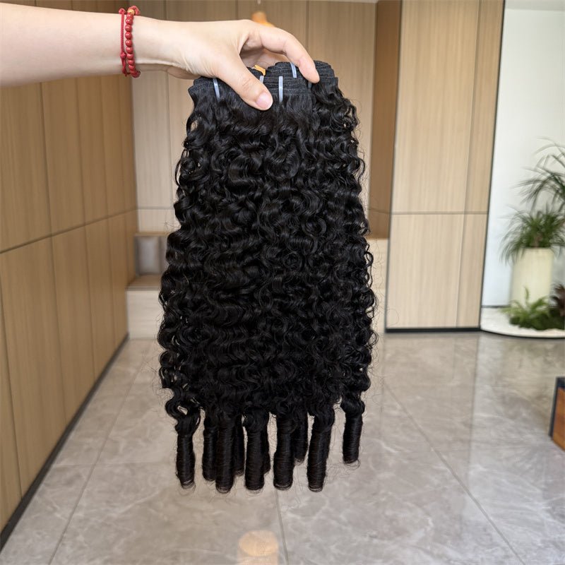 Msgem Burmese Curly 3 Bundles With 13*4 Lace Frontal Closure Brazilian Human Hair - Msgem Hair