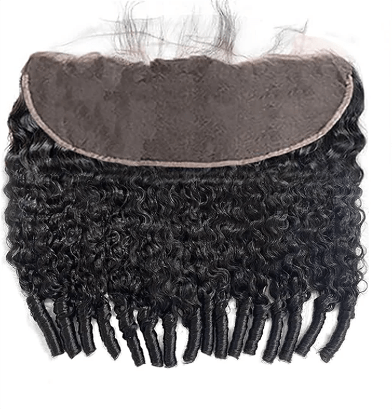 Msgem Burmese Curly 3 Bundles With 13*4 Lace Frontal Closure Brazilian Human Hair - Msgem Hair